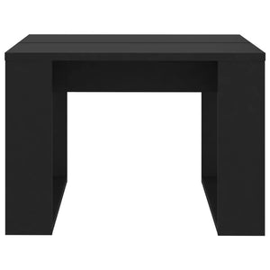 vidaXL Side Table Black 50x50x35 cm Engineered Wood