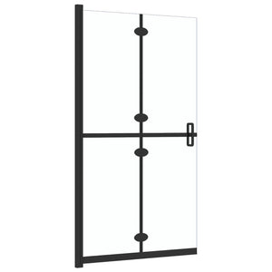 vidaXL Foldable Walk-in Shower Wall Transparent ESG Glass 100x190 cm