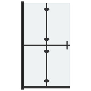 vidaXL Foldable Walk-in Shower Wall Frosted ESG Glass 70x190 cm