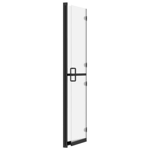 vidaXL Foldable Walk-in Shower Wall Frosted ESG Glass 70x190 cm