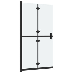 vidaXL Foldable Walk-in Shower Wall Frosted ESG Glass 90x190 cm