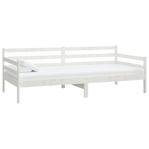 vidaXL Day Bed without Mattress White Solid Wood Pine 90x200cm