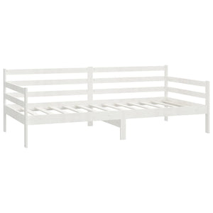 vidaXL Day Bed without Mattress White Solid Wood Pine 90x200cm