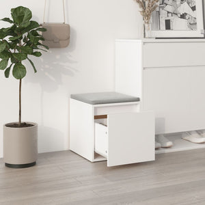 vidaXL Box Drawer White 40.5x40x40 cm Engineered Wood