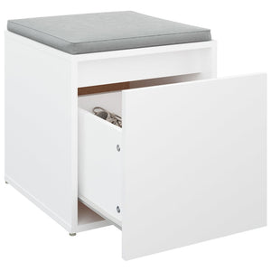 vidaXL Box Drawer White 40.5x40x40 cm Engineered Wood