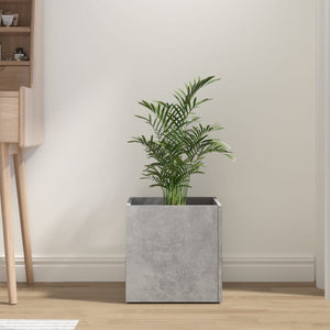 vidaXL Planter Box Concrete Grey 40x40x40 cm Engineered Wood