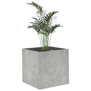 vidaXL Planter Box Concrete Grey 40x40x40 cm Engineered Wood