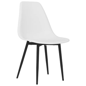 vidaXL Dining Chairs 2 pcs White PP