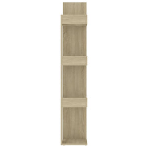 vidaXL Book Cabinet Sonoma Oak 86x25.5x140 cm Engineered Wood