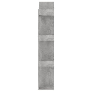 vidaXL Book Cabinet Concrete Grey 86x25.5x140 cm Engineered Wood