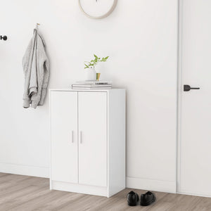 vidaXL Shoe Cabinet White 60x35x92 cm Engineered Wood