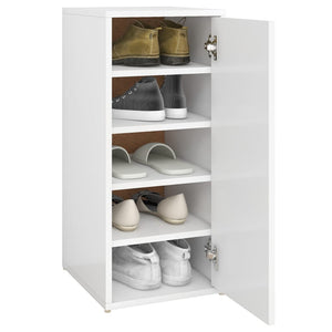 vidaXL Shoe Cabinet White 32x35x70 cm Engineered Wood