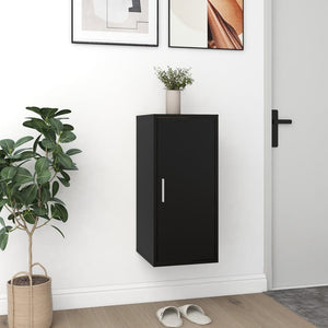 vidaXL Shoe Cabinet Black 32x35x70 cm Engineered Wood