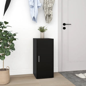 vidaXL Shoe Cabinet Black 32x35x70 cm Engineered Wood