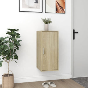 vidaXL Shoe Cabinet Sonoma Oak 32x35x70 cm Engineered Wood