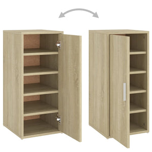 vidaXL Shoe Cabinet Sonoma Oak 32x35x70 cm Engineered Wood