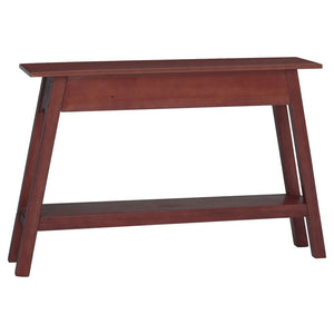 vidaXL Console Table Brown 110x30x75 cm Solid Wood Mahogany