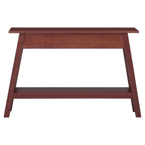 vidaXL Console Table Brown 110x30x75 cm Solid Wood Mahogany