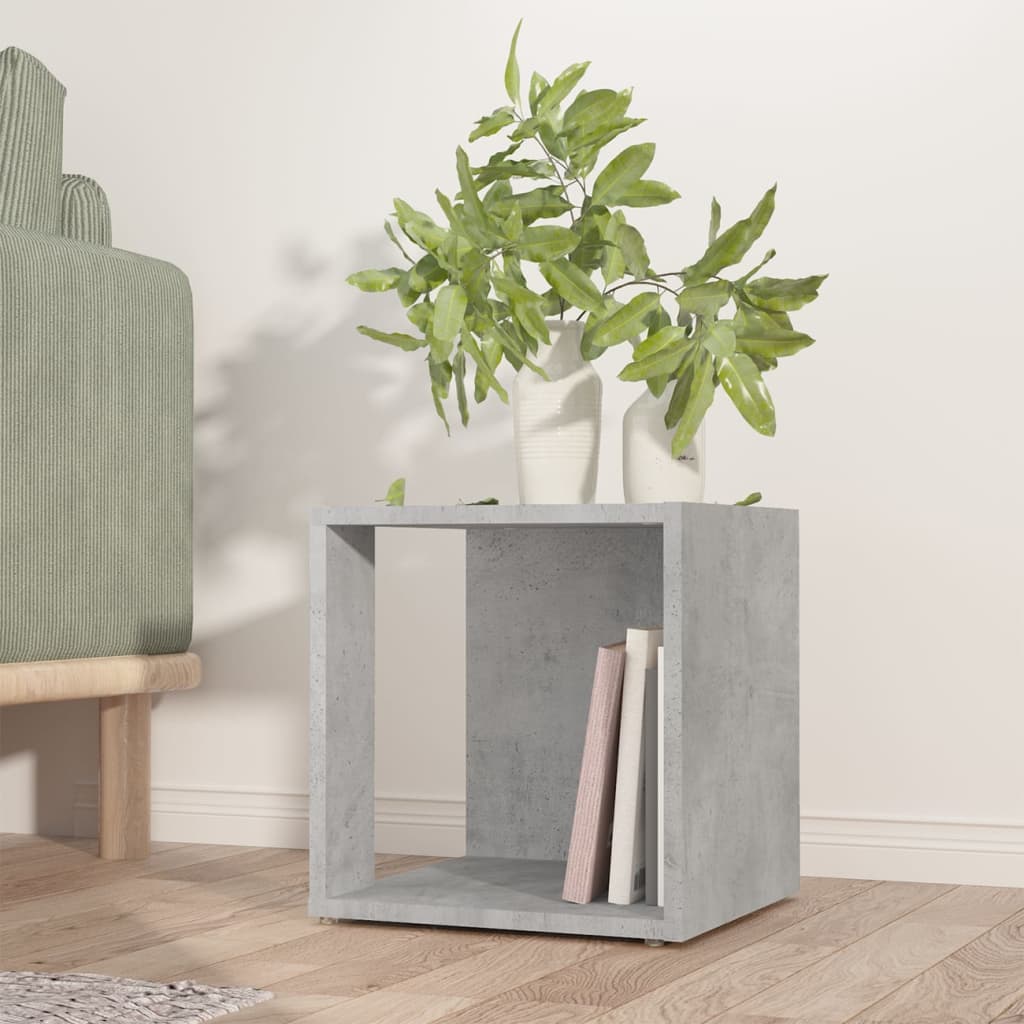 vidaXL Side Table Concrete Grey 33x33x34.5 cm Engineered Wood