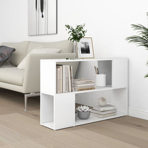 vidaXL Book Cabinet White 100x24x63 cm Engineered Wood