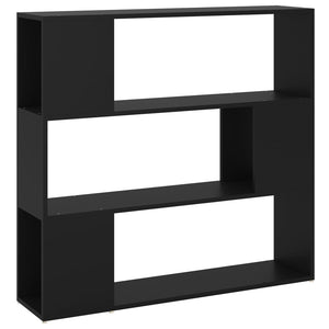 vidaXL Book Cabinet Room Divider Black 100x24x94 cm