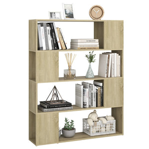 vidaXL Book Cabinet Room Divider Sonoma Oak 100x24x124 cm