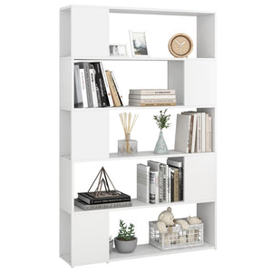 vidaXL Book Cabinet Room Divider White 100x24x155 cm Engineered Wood