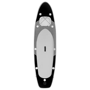 vidaXL Inflatable Stand Up Paddle Board Set Black 300x76x10 cm