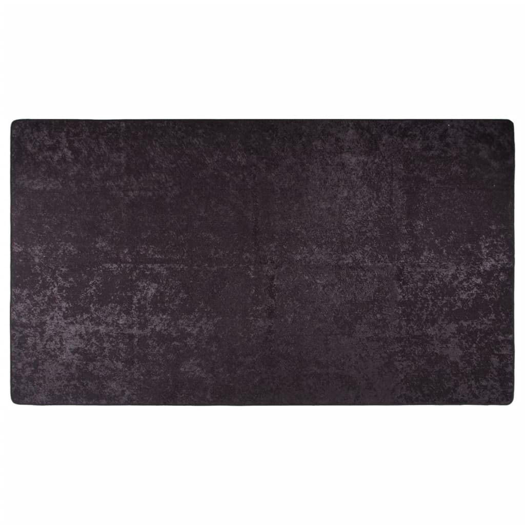 vidaXL Rug Washable 190x300 cm Anthracite Anti Slip