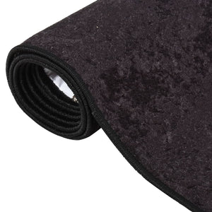 vidaXL Rug Washable 190x300 cm Anthracite Anti Slip