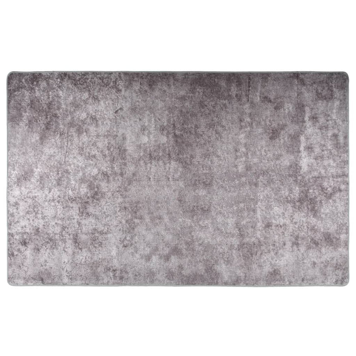 vidaXL Rug Washable 160x230 cm Grey Anti Slip