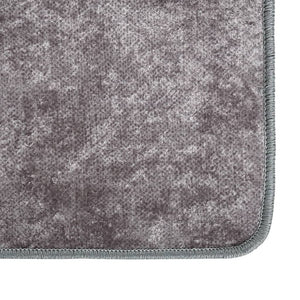 vidaXL Rug Washable 160x230 cm Grey Anti Slip