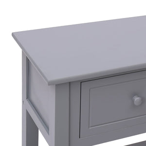 vidaXL Sideboard Grey 108x30x76 cm Solid Wood Paulownia