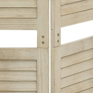 vidaXL 5-Panel Room Divider 175x165 cm Solid Wood Paulownia