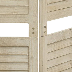 vidaXL 6-Panel Room Divider 210x165 cm Solid Wood Paulownia