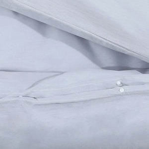 vidaXL Duvet Cover Set Grey 260x240 cm Cotton