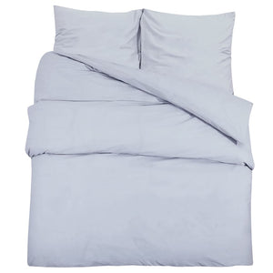 vidaXL Duvet Cover Set Grey 155x220 cm Cotton