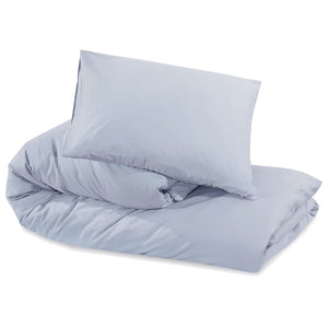 vidaXL Duvet Cover Set Grey 155x220 cm Cotton