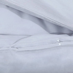 vidaXL Duvet Cover Set Grey 155x220 cm Cotton