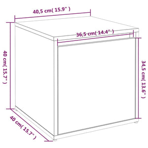 vidaXL Hallway Furniture Set High Gloss White Engineered Wood