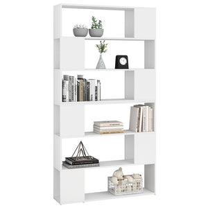 vidaXL Book Cabinet Room Divider White 100x24x188 cm