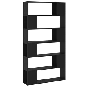 vidaXL Book Cabinet Room Divider Black 100x24x188 cm