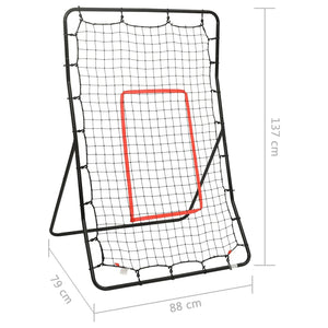 vidaXL Softball Rebounder 88x79x137 cm Steel