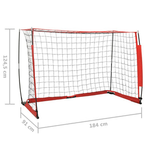 vidaXL Soccer Goal 184x91x124.5 cm Steel