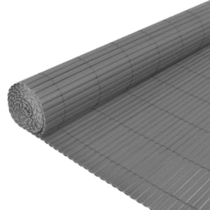 vidaXL Double-Sided Garden Fence 90x400 cm Grey