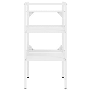 vidaXL Bathroom Washbasin Frame White 40x38x83 cm Iron