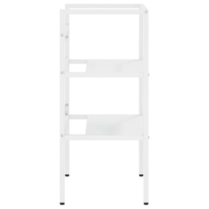 vidaXL Bathroom Washbasin Frame White 40x38x83 cm Iron