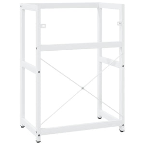 vidaXL Bathroom Washbasin Frame White 59x38x83 cm Iron