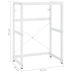 vidaXL Bathroom Washbasin Frame White 59x38x83 cm Iron