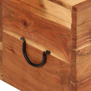 vidaXL Storage Box 39x28x31 cm Solid Wood Acacia